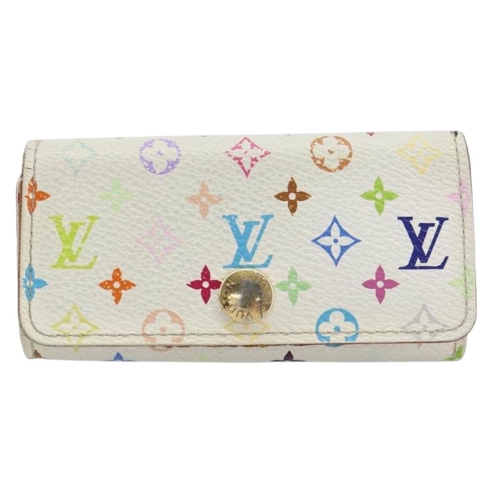 Louis Vuitton Monogram Multicolor Multicles 4 Key Case White